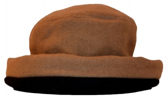 James Wool Cashmere Cloche Camel Black